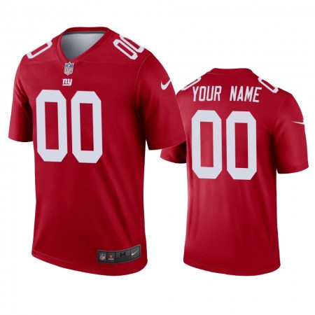 Maillot Homme New York Giants Personnalisé Rouge Inverted Legend